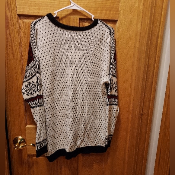 ASOS Curve Size 16 Reindeer Fair Isle Winter Heavy Sweater - Picture 2 of 3